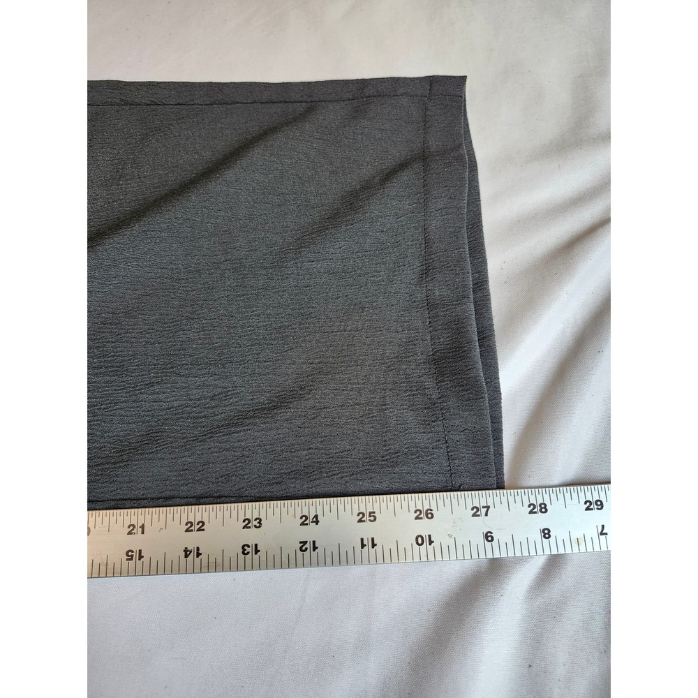 SHEIN Petite XS Wide Leg Textured Crepe Lounge Pants Charcoal Grey Junior Size - Picture 5 of 7